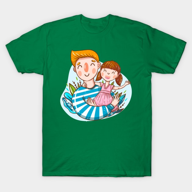 Daddy Girl Love T-Shirt by Mako Design 